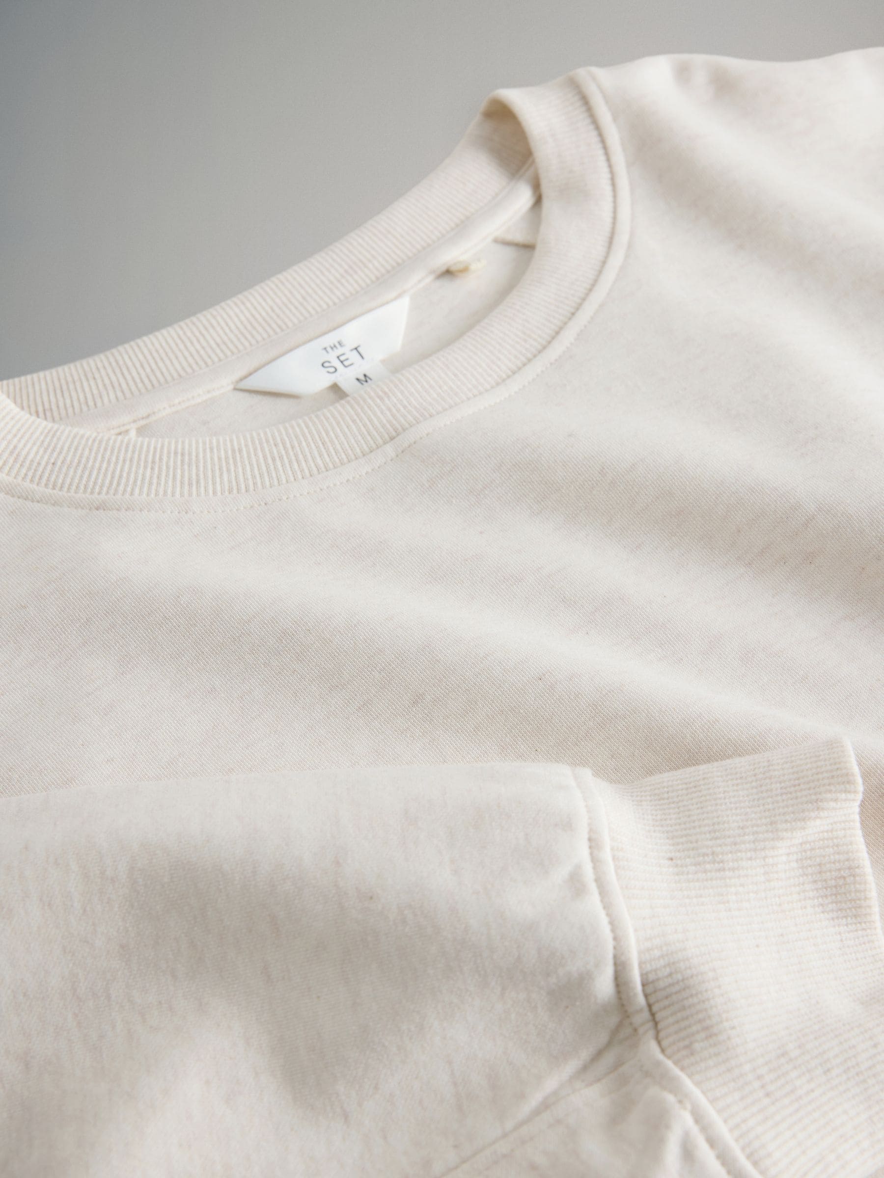 Buy The Set 2 Pack Relaxed Crew Sweatshirt Chocolate Brown/Cream