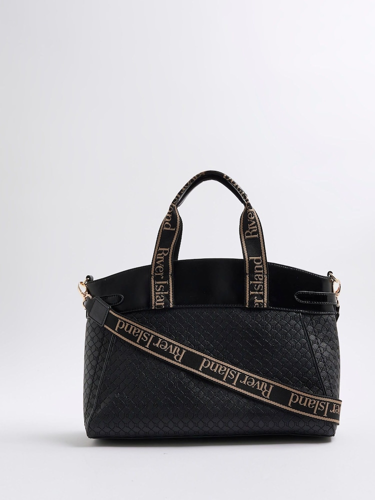 River Island Panelled Webbing Handle Bag - Imagem 2 de 6