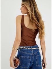 Castanho - Corpos de discoteca River Island Scoop - Imagem 2 de 4