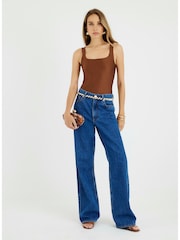 Castanho - Corpos de discoteca River Island Scoop - Imagem 3 de 4
