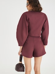 River Island Purple Tailored Shorts - Image 4 of 4
