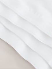 White Ultimate Comfort Cotton Logo Crop Bras 4 Pack - Image 7 of 8