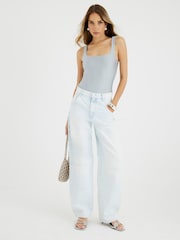 River Island Silver Scoop Disco Bodies - Image 3 of 4