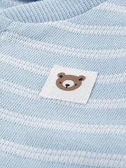 Huggies Blue Bodysuit Leggings and Hat Set 3 Piece - Image 4 of 4