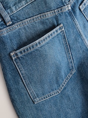 深蓝色 - Bermuda Denim Shorts - 9的图像9｝