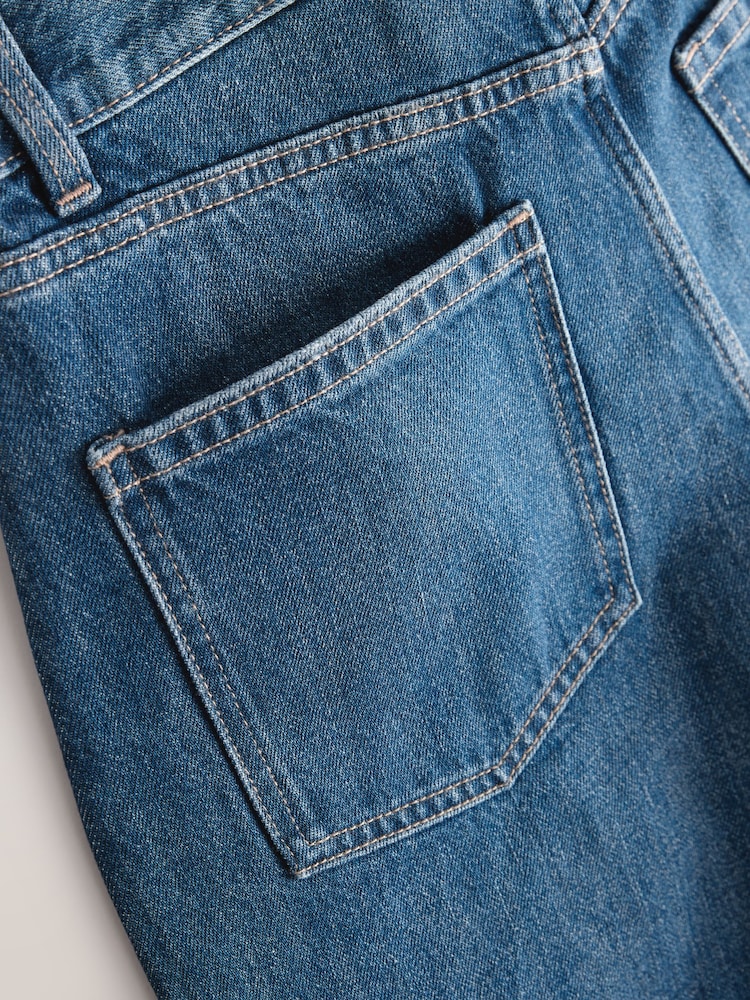 深蓝色 - Bermuda Denim Shorts - 9的图像9｝