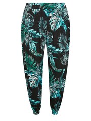 Yours Curve Black Full Length Cuffed Harem Trousers - Image 5 of 5