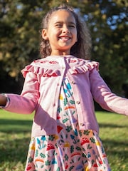 Frugi Pink Romi Ruffle Cardigan - Image 1 of 5