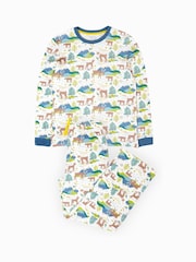 Frugi White Adult Christmas Penzance Pyjamas - Bild 1 von 3