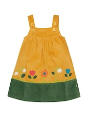 Frugi Yellow Nellie Cord Pinafore Dress - Image 1 of 3