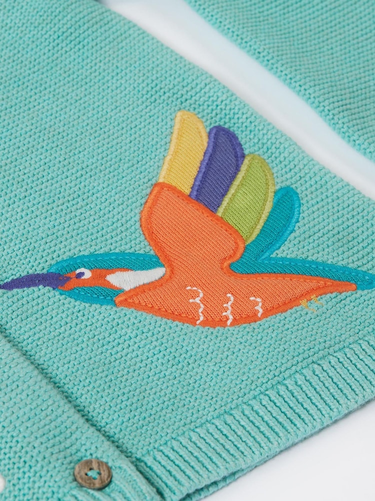 Verde - Frugi Colby Cardigan - Imagen 3 de 3