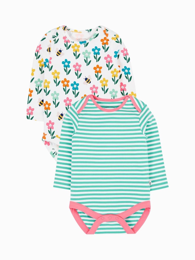 Frugi Super Special White Bodysuits 2 Pack - Image 1 of 4 Frugi Super Special White Bodysuits 2 Pack - Image 1 of 4