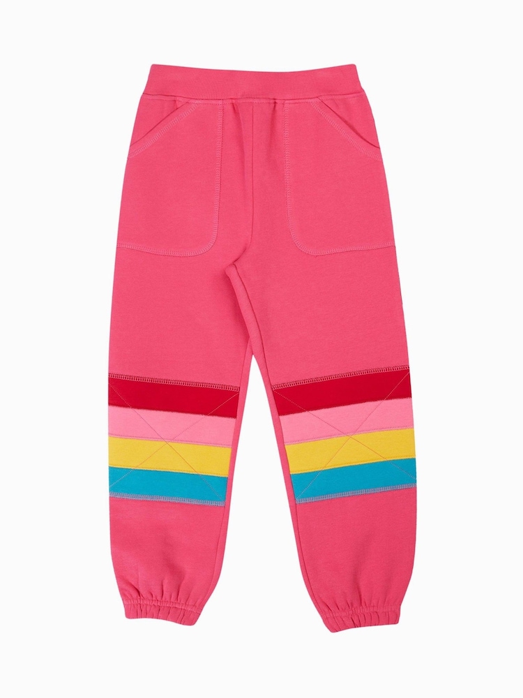 Frugi Pink Malpas Applique Joggers - Image 1 of 3