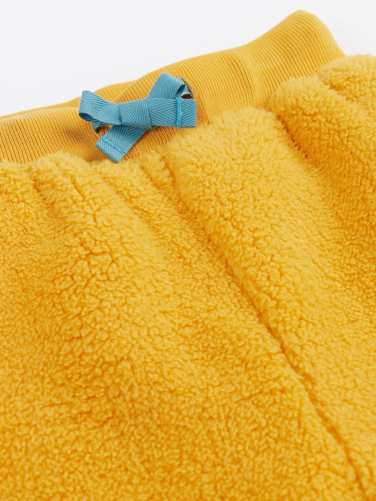 Frugi Yellow Ted Fleece Pull Ups - Image 2 of 3