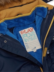 Muddy Puddles Blue Waterproof 3-in-1 Parka Jacket - Image 8 of 10