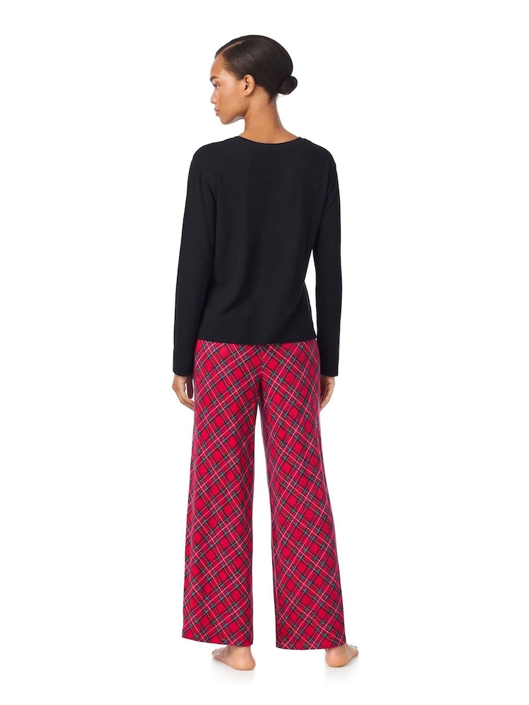 Lauren Ralph Lauren Cotton Cloud Long Sleeve Crew Neck Pyjamas - Bild 2 von 4