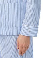 Lauren Ralph Lauren Blue Jersey Long Sleeve Notch Collar Pyjamas Set - Image 3 of 3