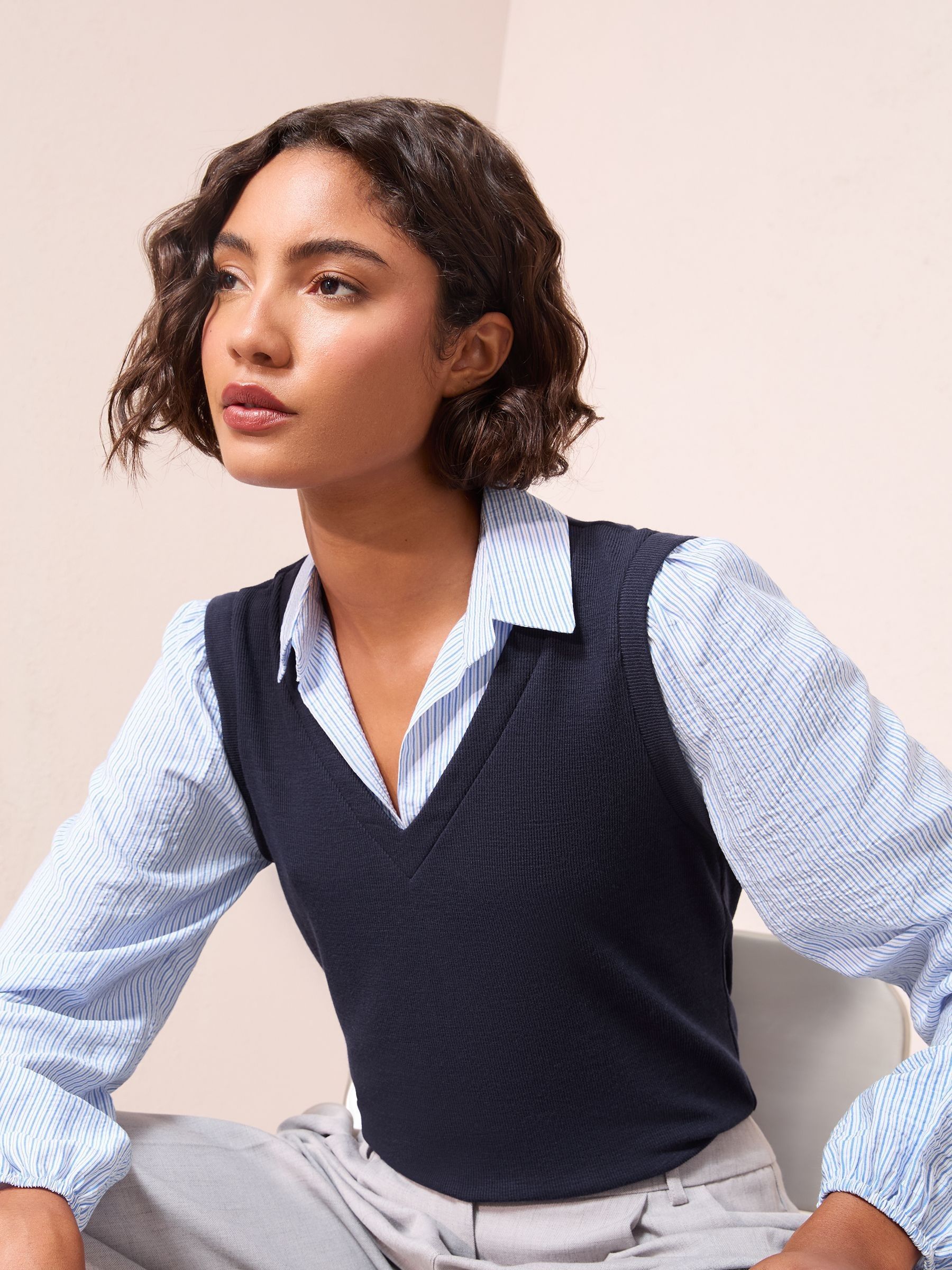 Audire♡Frill smart vest(Navy)S Zephyr Ultralight Vest | North Sails