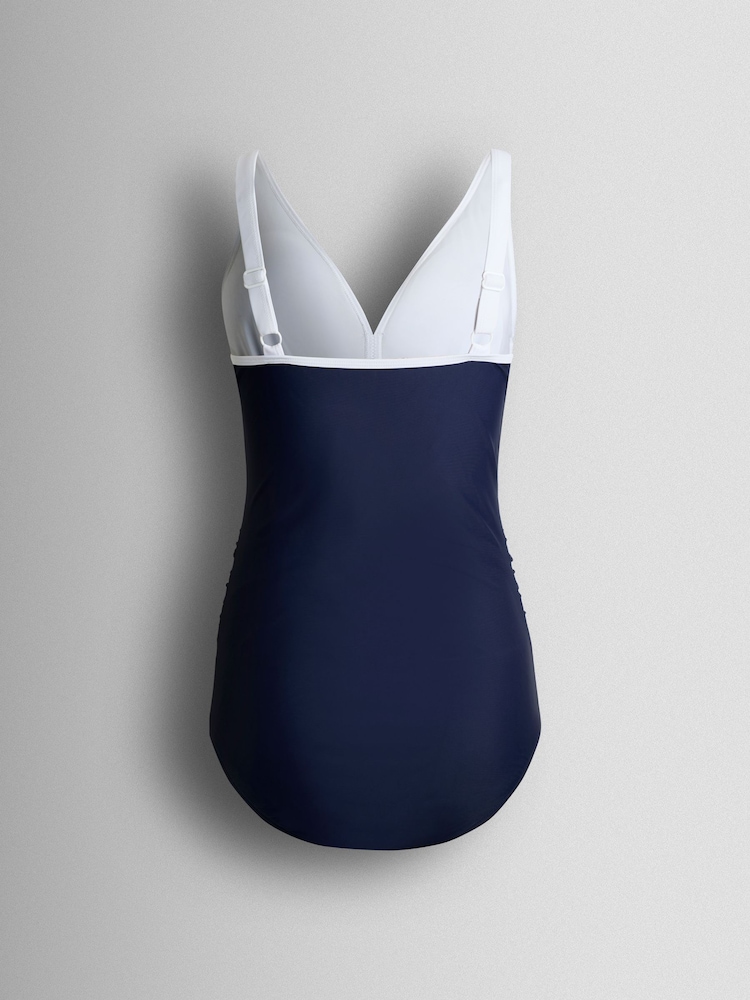 JoJo Maman Bébé Navy Sleeveless V Neck Maternity Swimsuit - Image 7 of 7 JoJo Maman Bébé Navy Sleeveless V Neck Maternity Swimsuit - Image 7 of 7