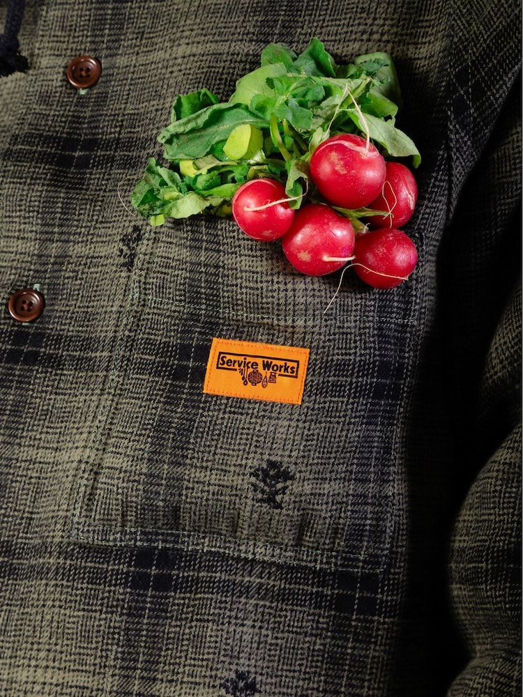 Service Works Green Thistle Plaid Shirt - Image 7 of 7 Service Works Green Thistle Plaid Shirt - Image 7 of 7