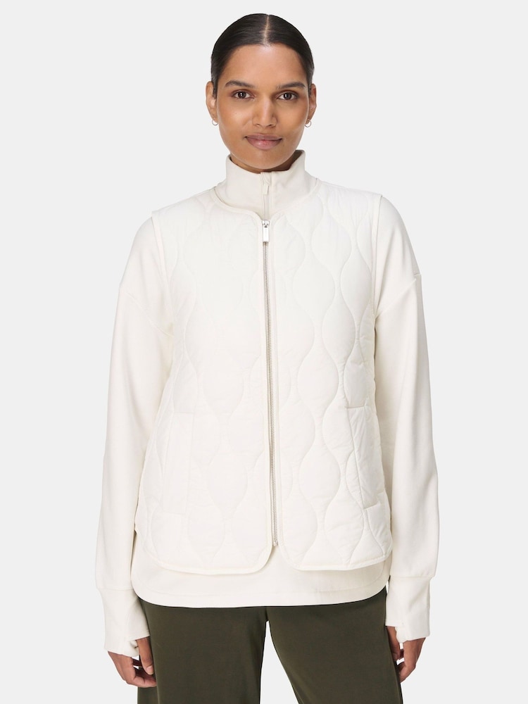 Sweaty Betty White On The Move Gilet - Image 1 of 8 Sweaty Betty White On The Move Gilet - Image 1 of 8