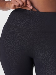 Sweaty Betty Light Black Full Length All Day 7/8 Embossed Leggings - Image 5 of 9
