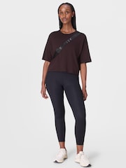 Sweaty Betty Light Black Full Length All Day 7/8 Embossed Leggings - Image 7 of 9