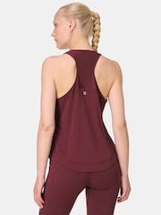 Sweaty Betty Red Breathe Easy Mesh Run Tank Top - Image 2 of 7