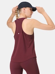 Sweaty Betty Red Breathe Easy Mesh Run Tank Top - Image 3 of 7