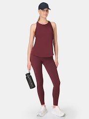 Sweaty Betty Red Breathe Easy Mesh Run Tank Top - Image 4 of 7