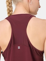 Sweaty Betty Red Breathe Easy Mesh Run Tank Top - Image 5 of 7