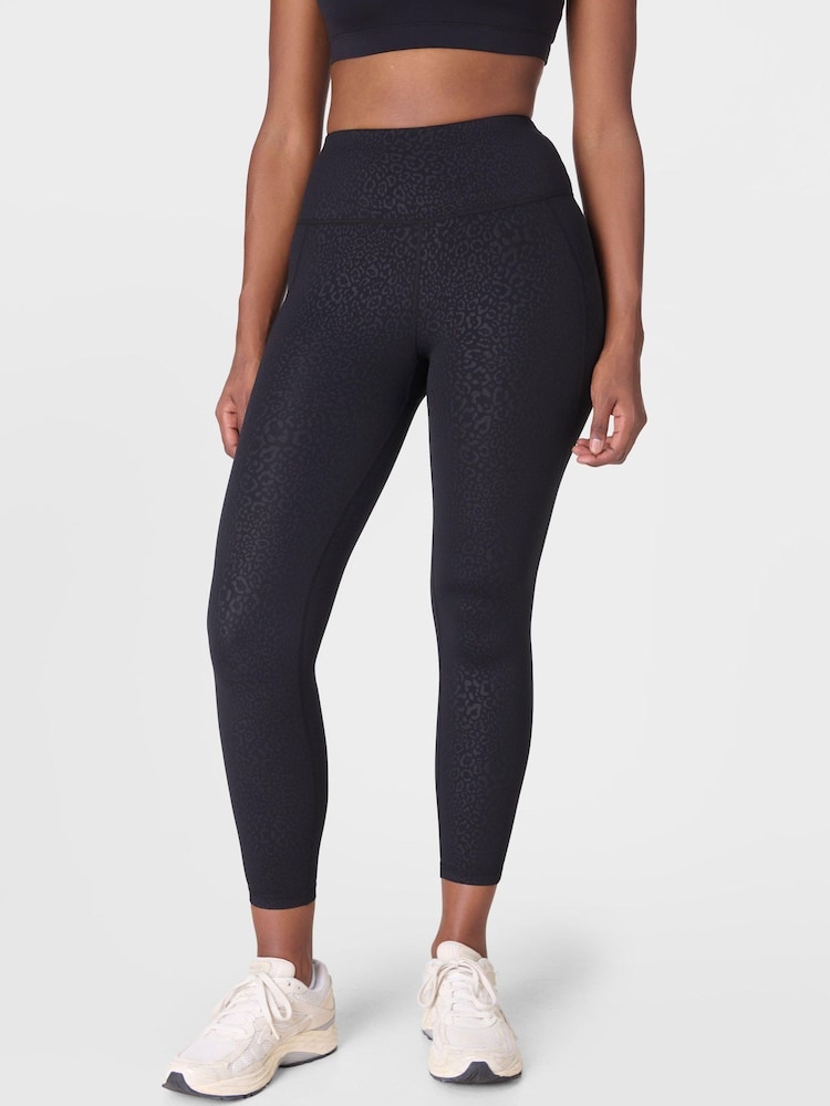 Sweaty Betty Light Blue 7/8 Length All Day 7/8 Embossed Leggings - Image 1 of 9