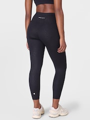 Sweaty Betty Light Blue 7/8 Length All Day 7/8 Embossed Leggings - Image 6 of 9