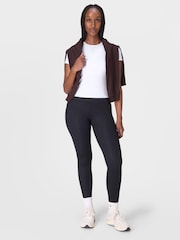 Sweaty Betty Light Blue 7/8 Length All Day 7/8 Embossed Leggings - Image 7 of 9