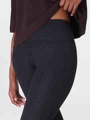Sweaty Betty Light Blue 7/8 Length All Day 7/8 Embossed Leggings - Image 8 of 9