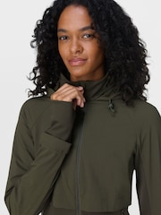 Sweaty Betty Green Pro Run Water Resistant Run Jacket - Image 4 of 8