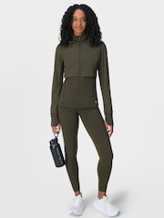 Sweaty Betty Green Pro Run Water Resistant Run Jacket - Image 5 of 8