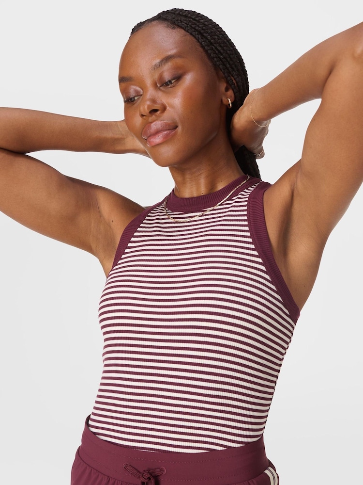 Sweaty Betty Purple Harper Racer Tank Top - Image 1 of 7 Sweaty Betty Purple Harper Racer Tank Top - Image 1 of 7