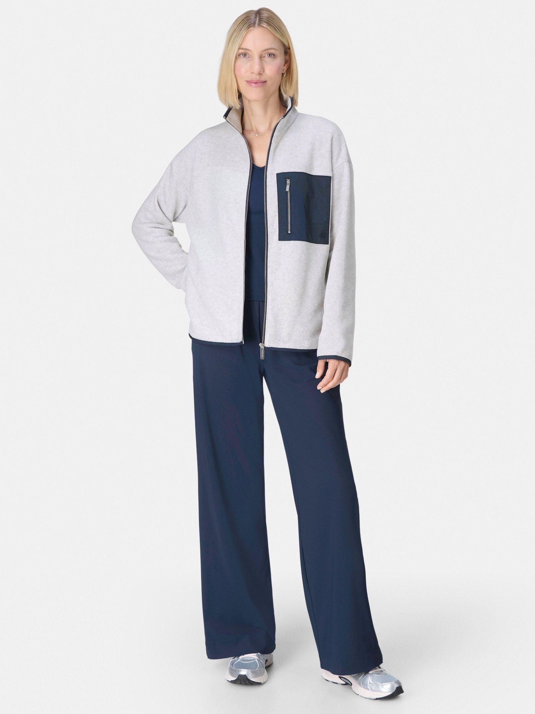 bettyblue03 Buy Sweaty Betty Black Mallow Zip Through Fleece from Next South