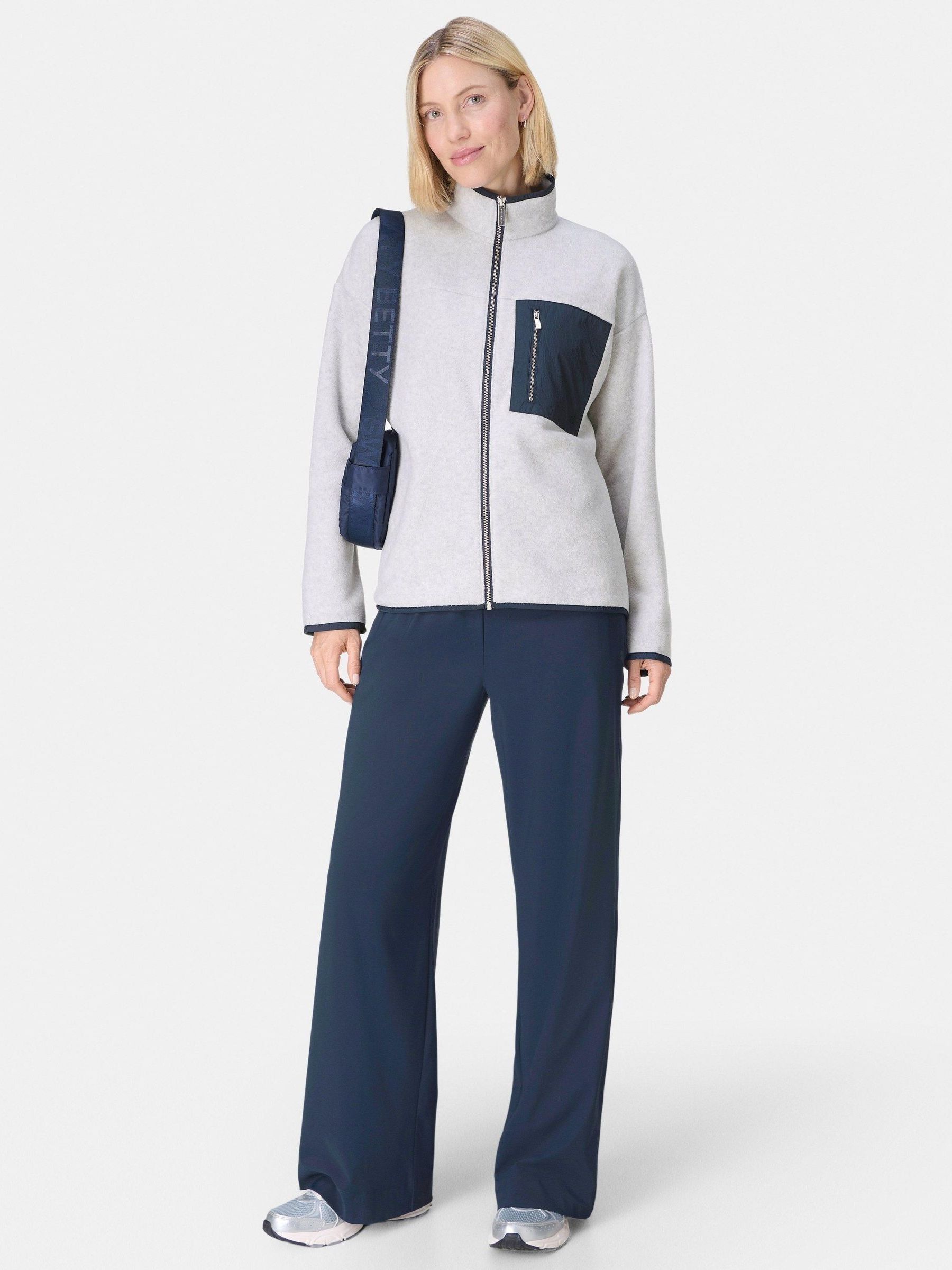 Buy Sweaty Betty Black Mallow Zip Through Fleece from Next USA