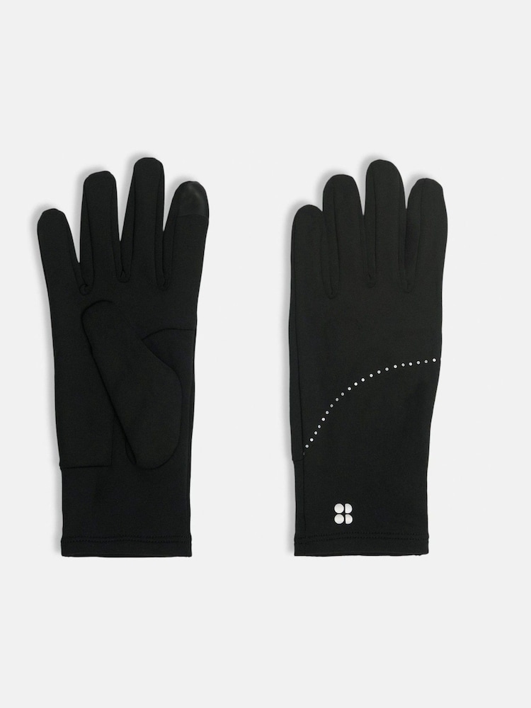 Sweaty Betty Black Swiftie Pace Gloves - Image 1 of 3