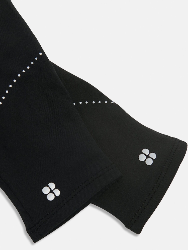 Sweaty Betty Black Swiftie Pace Gloves - Image 3 of 3 Sweaty Betty Black Swiftie Pace Gloves - Image 3 of 3