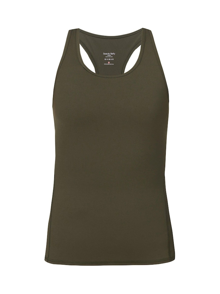 Verde - Sweaty Betty Power Medium Impact Gym Vest - Imagen 7 de 7