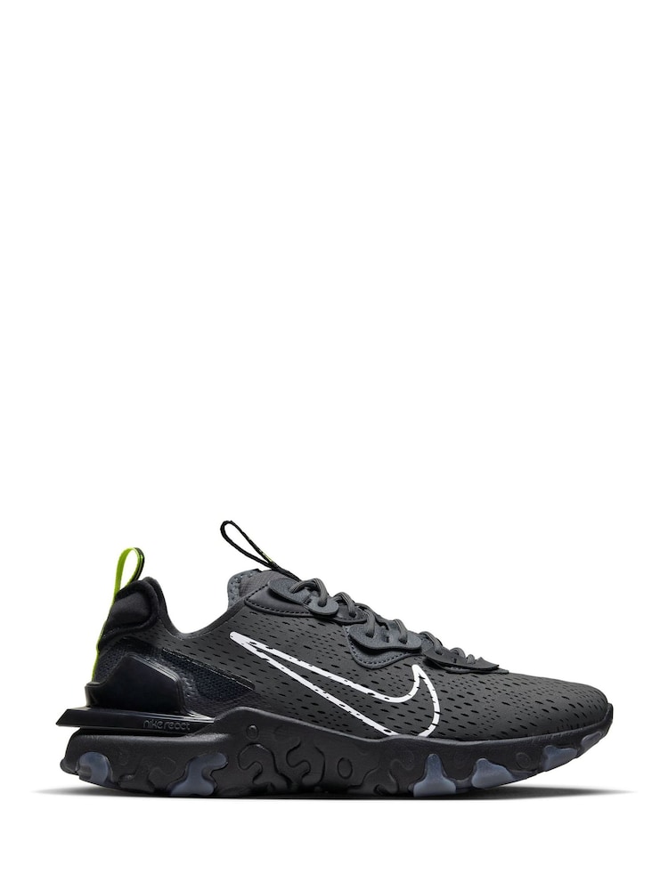 Nike Black React Vision Shoes - Image 1 of 10
