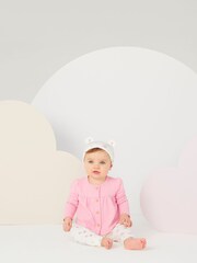 Huggies Pink Top Leggings & Hat Set 3 Piece - Image 3 of 7