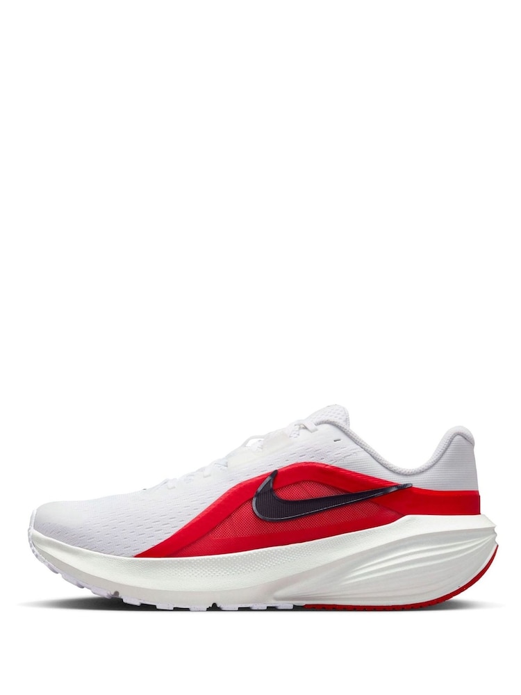 Nike White/Black Downshifter 14 Running Trainers - Image 2 of 10