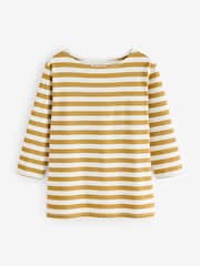 Seasalt Cornwall Yellow Purple Sailor Top - Image 1 of 1
