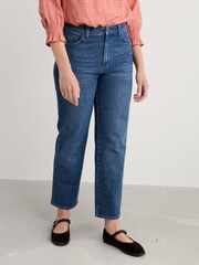 Seasalt Cornwall מכנסי ג'ינס בגזרה ישרה, דגם Penwith - תמונה 2 מתוך 5