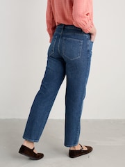 Seasalt Cornwall מכנסי ג'ינס בגזרה ישרה, דגם Penwith - תמונה 3 מתוך 5