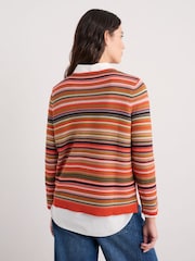 Seasalt Cornwall Orange Makers Cotton Jumper - Image 3 of 5